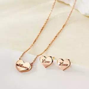 [비앤비골드] 14K 러브 레터 하트 주얼리세트 MNC40756