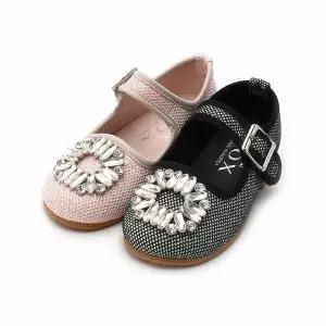 [보리보리/앙쥬]여아구두 유아 키즈 어린이 주니어 초등 fox사각장식 플랫슈즈wd 130-