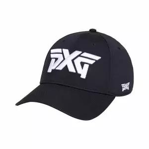 [하프클럽/지포어]PXG 언스트럭처드 6패널 크라운 골프 볼캡 블랙 H-22PXG000007-BLK