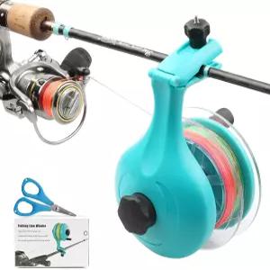 회전 캐스트 릴 스풀링 스테이션 스풀 홀더 와인더 기계 액세서리용 낚싯줄 스풀러