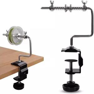 클램프 조절 가능한 안정적인 낚시 릴 스풀러 기계 보호 회전 스풀링 스테이션 시스템 장치 포함 OROOTL