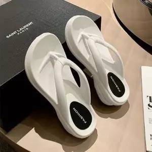 여성 3컬러 푹신 쿠션 데일리 통굽 심플 쪼리