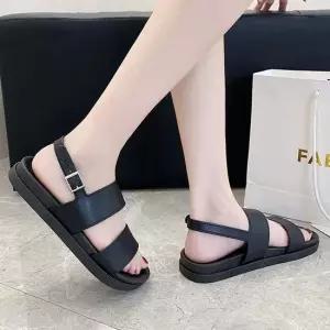 여성 캐주얼 스트랩 발편한 여름 베이직 샌들