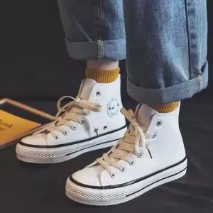 여자 하이탑스니커즈 캔버스화 끈 운동화 패션 단화