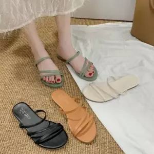 깔끔한 기본 스트랩 샌들 낮은굽 여름신발 여성화