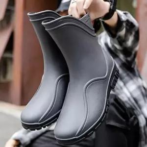 장화 장마 방수신발 남자 미들 남성 레인부츠 작업화