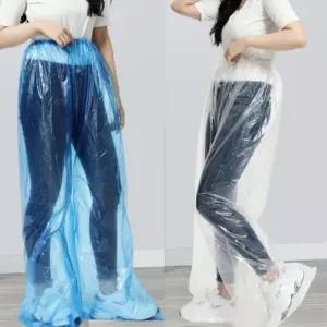 커버 우비 팬츠 비닐 바지 방수 일회용