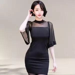 여성 쉬폰 미니 정장 스커트 원피스 여름 치마 하객