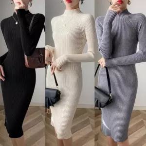 날씬 니트원피스 데이트룩 부드러운 [PP5A] 하객룩 슬림핏