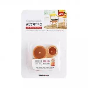 아트 흠집 긁힘방지의자캡(원형/투명)중 소음 (35x35mm)