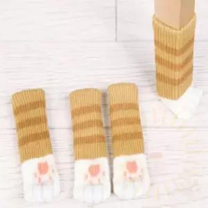 양말 식탁의자다리커버 4P 고양이 식탁 식탁의자커버