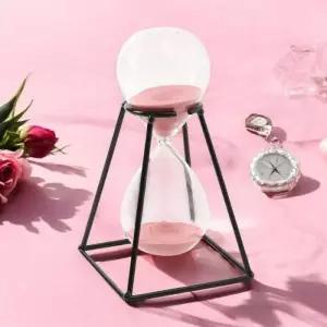 북유럽풍 30분 모래시계 30분모레시 유리 사우나 타이머 블랙메탈 30분타이머 욕실모