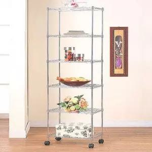 조립식 이동 앵글 랙 베란다 0 6단 철제 선반 식 정리대 장 메탈 거실 렉 수납
