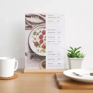 가족 메뉴판 인테리어액자 투명액자 A4 WF10 우드프레임 매장 가족사진 나무액자 탁상