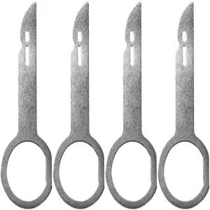 4Pcs 실버 유니버설 핀 스테레오 후크 도구 자동차 라디오 제거 키 DIN 릴리스 세트 아우디 폭스바겐