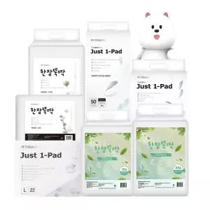 펫토리아 한장뚝딱 강아지 배변패드 대형 100매 400매 고흡수 최강탈취력