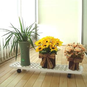 이동식 화분정리대 1단 다육이 화분받침대 베란다 진열대