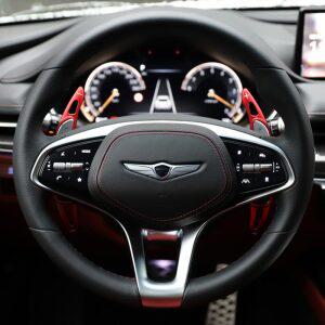 제네시스 GV70 핸들 튜닝 알루미늄 패들쉬프트 연장킷