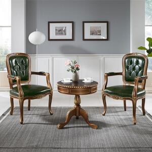 [진영가구] 루아드 엔티크 마호가니 원목 러브테이블