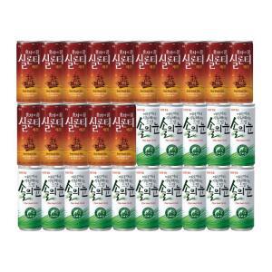 솔의눈 240ml 15캔 + 실론티 240ml 15캔 / 총 30캔