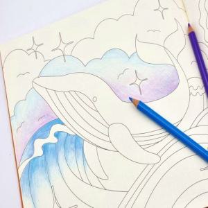 쉬운 어른 색칠공부 성인 어르신 음식 컬러링북