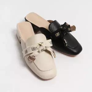 [롯데백화점]원더슈즈 미우리리본 컴포트 쿠션 데일리 블로퍼 4CM GS-R-A810