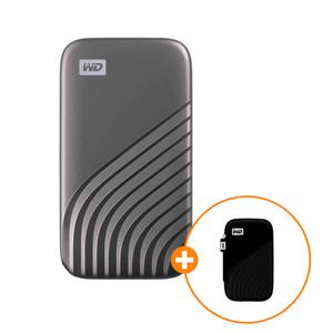 웨스턴디지털 WD My Passport SSD Gray 외장 메모리 2TB 대용량 휴대용 ENL