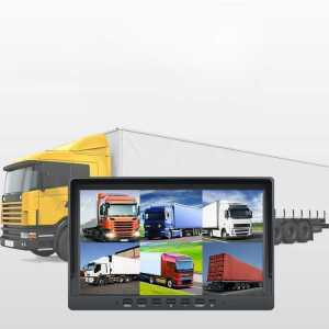 jncown 6채널블랙박스 10인치 대형 탑차 녹화 모니터 덤프 블랙박스 5채널