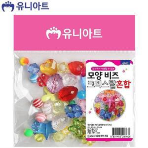 [KGPQT3RH_4B]모양비즈 (크리스탈 혼합) 유니아트 G30