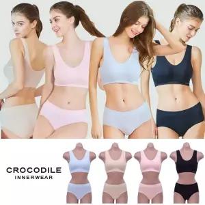 크로커다일 심리스 퓨징 감탄브라 8종(브라4종+팬티4종)