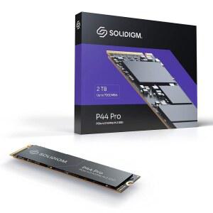 Solidigm P44 Pro 시리즈 2TB PCIe GEN 4 NVMe 4.0 x4 M.2 2280 3D NAND 내부 솔리드 스테이트 드라이브, 읽기/쓰기 속도 최대 7000MB /s 및 6500MB /s, SSDPFKW020X7X1 u2026