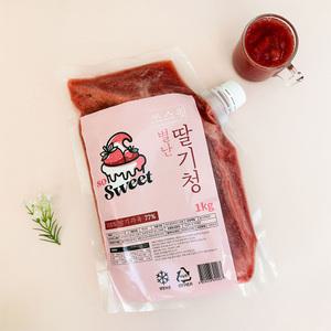 홈카페 상큼한 과일청 무방부제 딸기청 에이드 요거트 빙수용 1kg