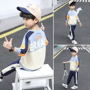 남아 주니어 배색에르카오 봄 가을 맨투맨 초등학생 트레이닝 상하