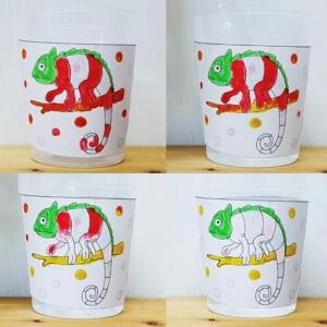 온도에 색변하는 물감으로 그림그리기 5p K00183