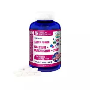 [내츄럴삼육오]내츄럴365 미국 슈퍼파워 칼슘 마그네슘 아연 1병-6개월분