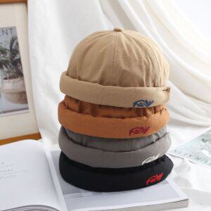 챙없는 빈티지 멜론캡 데이트 골무 면 캐주얼 대머리 빅사이즈 힙합 남성 와치캡
