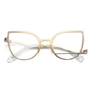 칼디실크 캣츠아이 메탈 안경 복고 여성