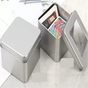 쑤니상점 사각 틴케이스 스텐사각깡통