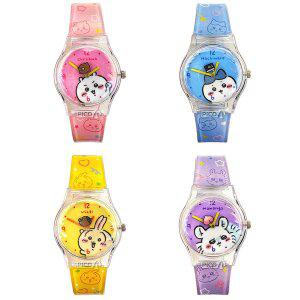 [쎄라피트]먼작귀 입체 캐릭터 무빙워치 4종 세트 빙글뱅글 회전 아동 손목시계