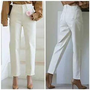 [스타일나]여성 스판 아웃포켓 크림 코튼 보이핏 팬츠 배기 면바지