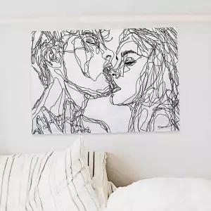 [보리보리/오너클랜]어 포스터 대형 패브릭 침실 액자 거실 커플 S