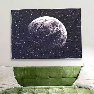 [보리보리/오너클랜]액자 거실 별하늘 패브릭 침실 어 대형 포스터 S