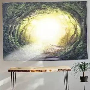 [보리보리/오너클랜]패브릭 침실 거실 어 둥근숲 액자 포스터 대형 L