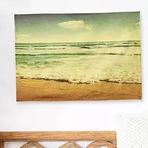 [보리보리/오너클랜]침실 패브릭 포스터 대형 거실 어 액자 파도 S