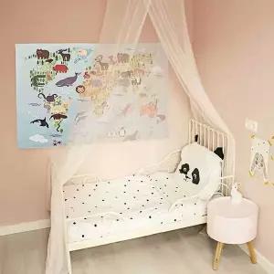 [보리보리/오너클랜]대형 침실 포스터 동물원 거실 어 액자 패브릭 S