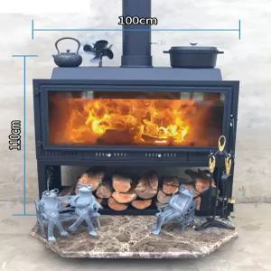 주물화목난로 나무 땔감 겨울 농막 전원 주택 히터 벽난로 - A타입