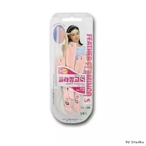 플라밍고 페더 여성용 면도기 3P -TJ 화장품 눈섭칼
