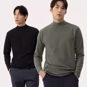 에버라스트 남자 기모 모크넥 목폴라 터틀넥 반폴라