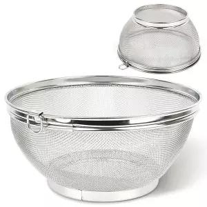 [콩심팥심]국산 스텐 채반 3호 바구니 소쿠리 물빠짐 세척바구니 스텐채반원형