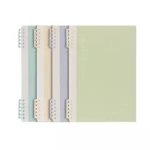 DELI HB550 파스텔 칼라스프링 노트 B5 랜덤 데스크테리어 일기